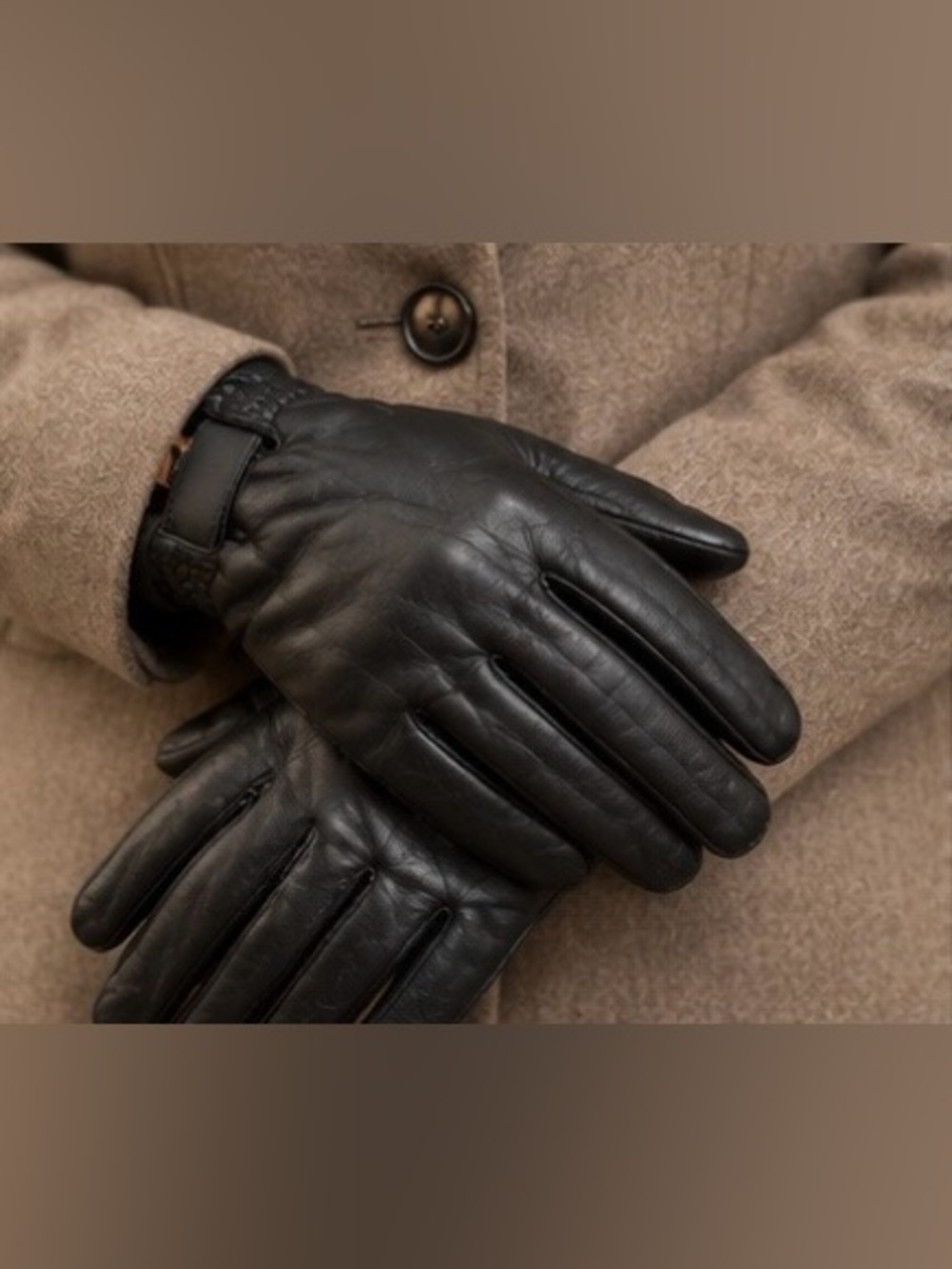 Wilsons Leather Experts Black Genuine Leather Gloves XXL Men’s Winter Soft Lined
